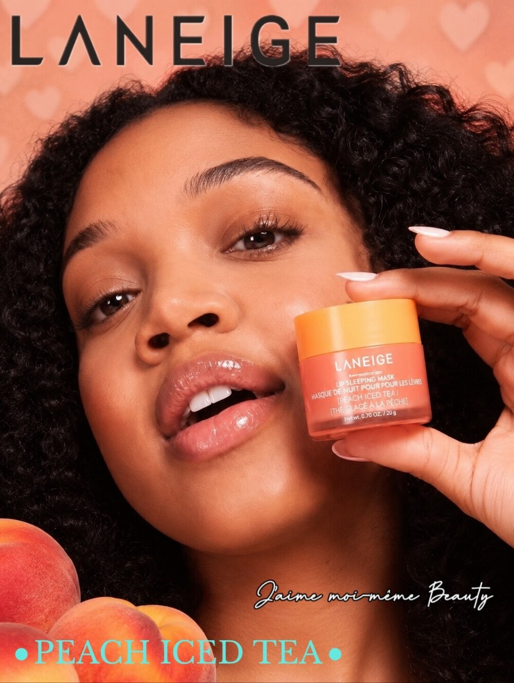 LANEIGE Limited Edition Peach Iced Tea Lip Sleeping Mask NEW